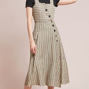 Anthropologie Eva Franco Stripe Utility Midi Dress